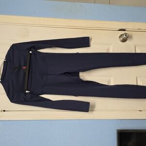 Navy Long Sleeve Women's Top